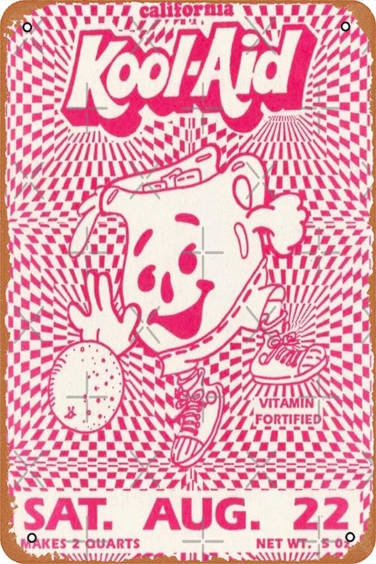 Home Decor Y2K - Y2K KOOL AID FLYER Poster Metal