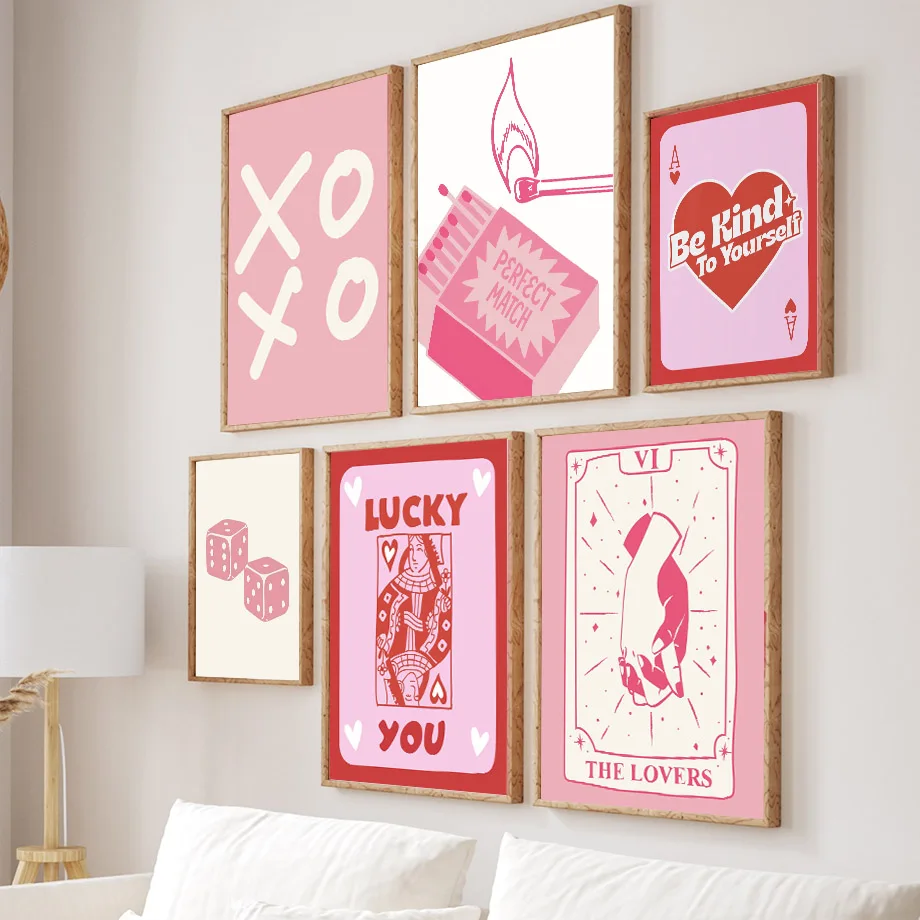 Pink Lucky Poker Queen Heart D - огляд і ціна Home Decor Y2K