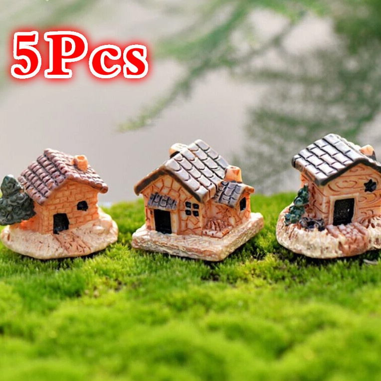 5Pcs Mini Doll House Stone Hou - огляд і ціна Home Decor Za