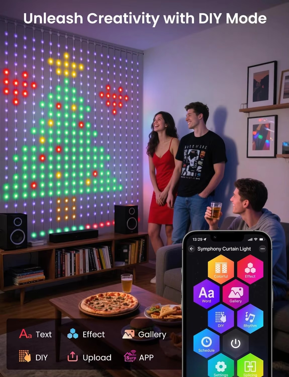 USB Curtain Light 400 LED Dyna - огляд і ціна Home Decor Free App