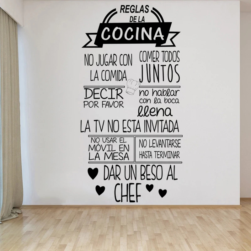1 pc nice Reglas De La Cocina  - огляд і ціна Home Decor Indonesia