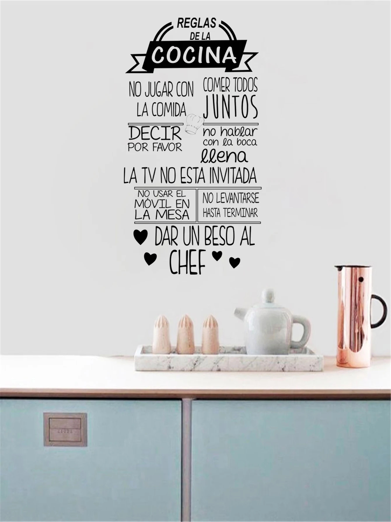 1 pc nice Reglas De La Cocina  - огляд і ціна Home Decor Indonesia