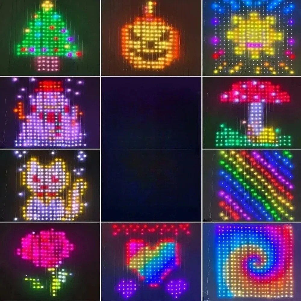 LED Pixel Curtain Lights Bluet - огляд і ціна Home Decor Free App