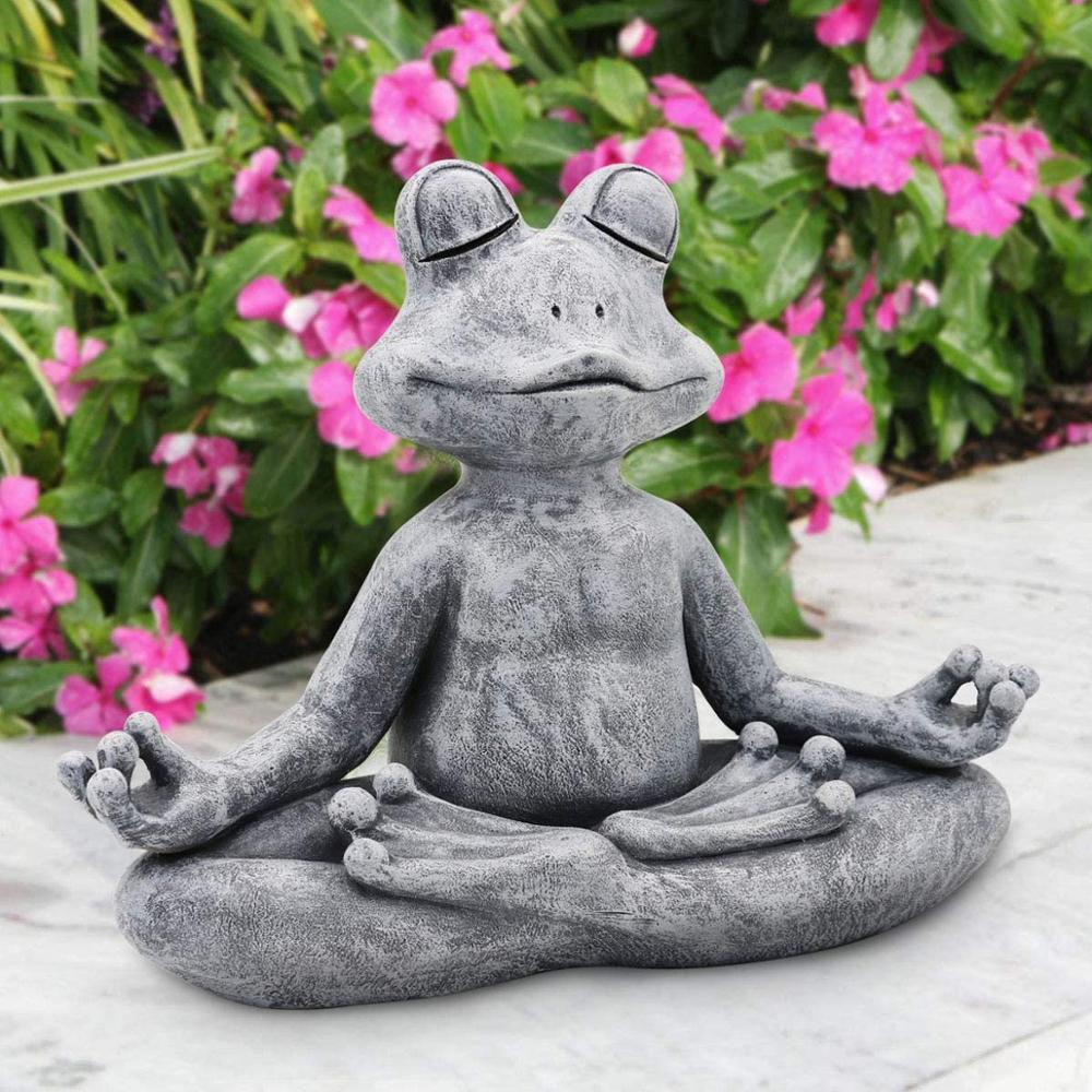 2023 Frog Figurine Resin Zen Y - огляд і ціна Home Decor Za