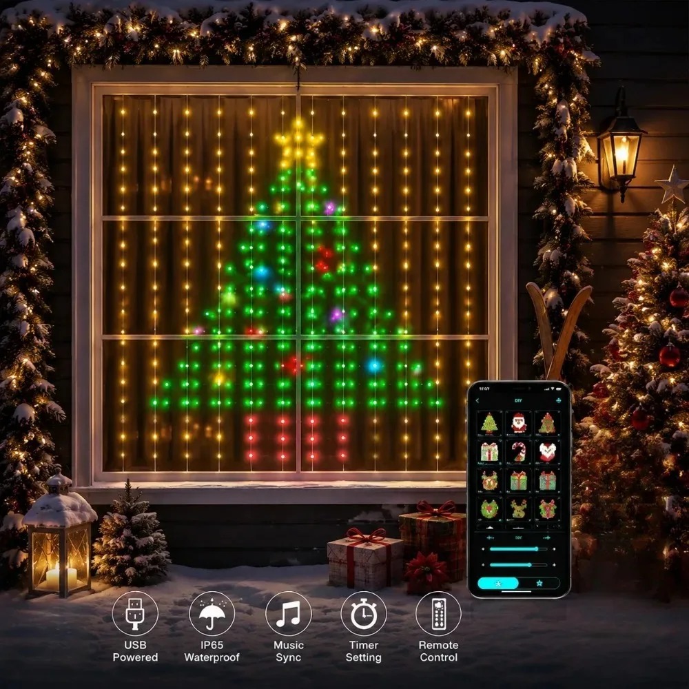 Christmas Light String LED Cur - огляд і ціна Home Decor Free App