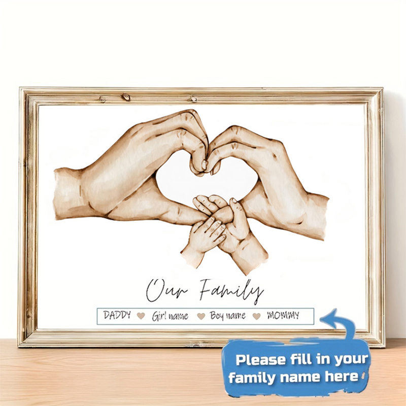 Personalized Custom Family Han - огляд і ціна Home Decor Theme