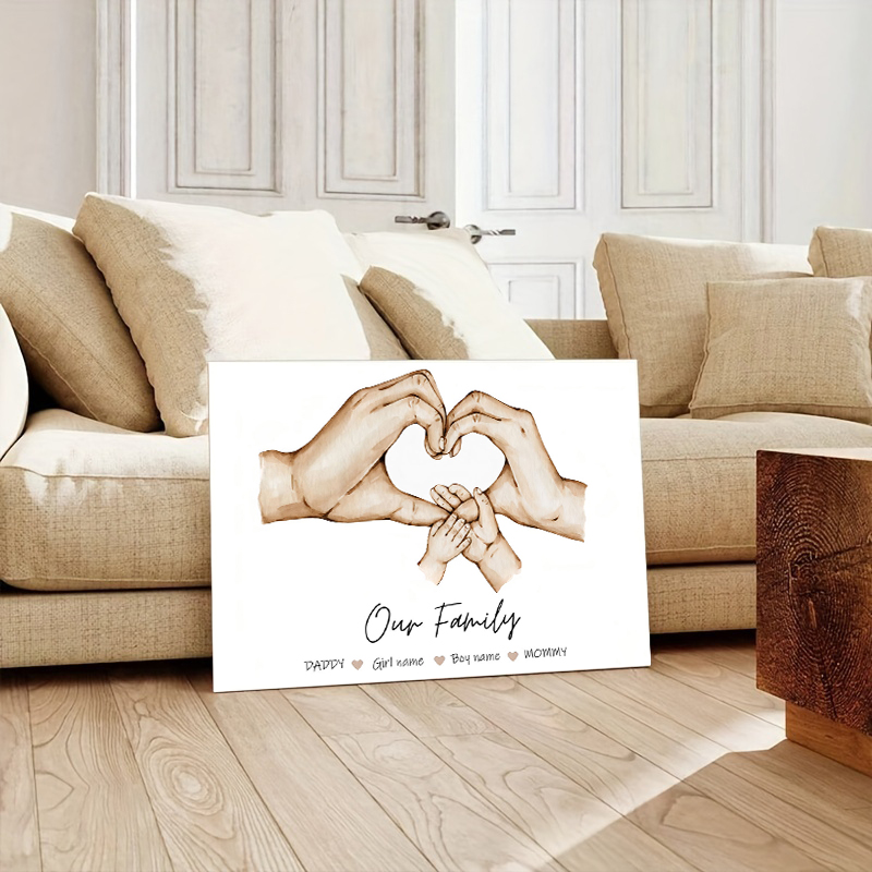Personalized Custom Family Han - огляд і ціна Home Decor Theme