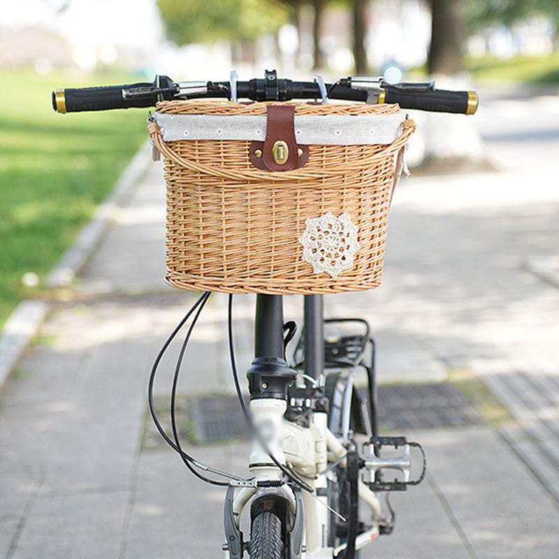 Wicker Bicycle Basket Handleba - огляд і ціна Rattan Plant Basket
