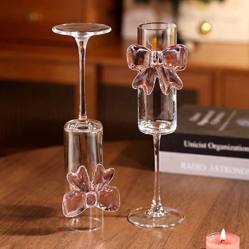 Bow Champagne Flutes Glass Wed - огляд і ціна Home Decor Y2K