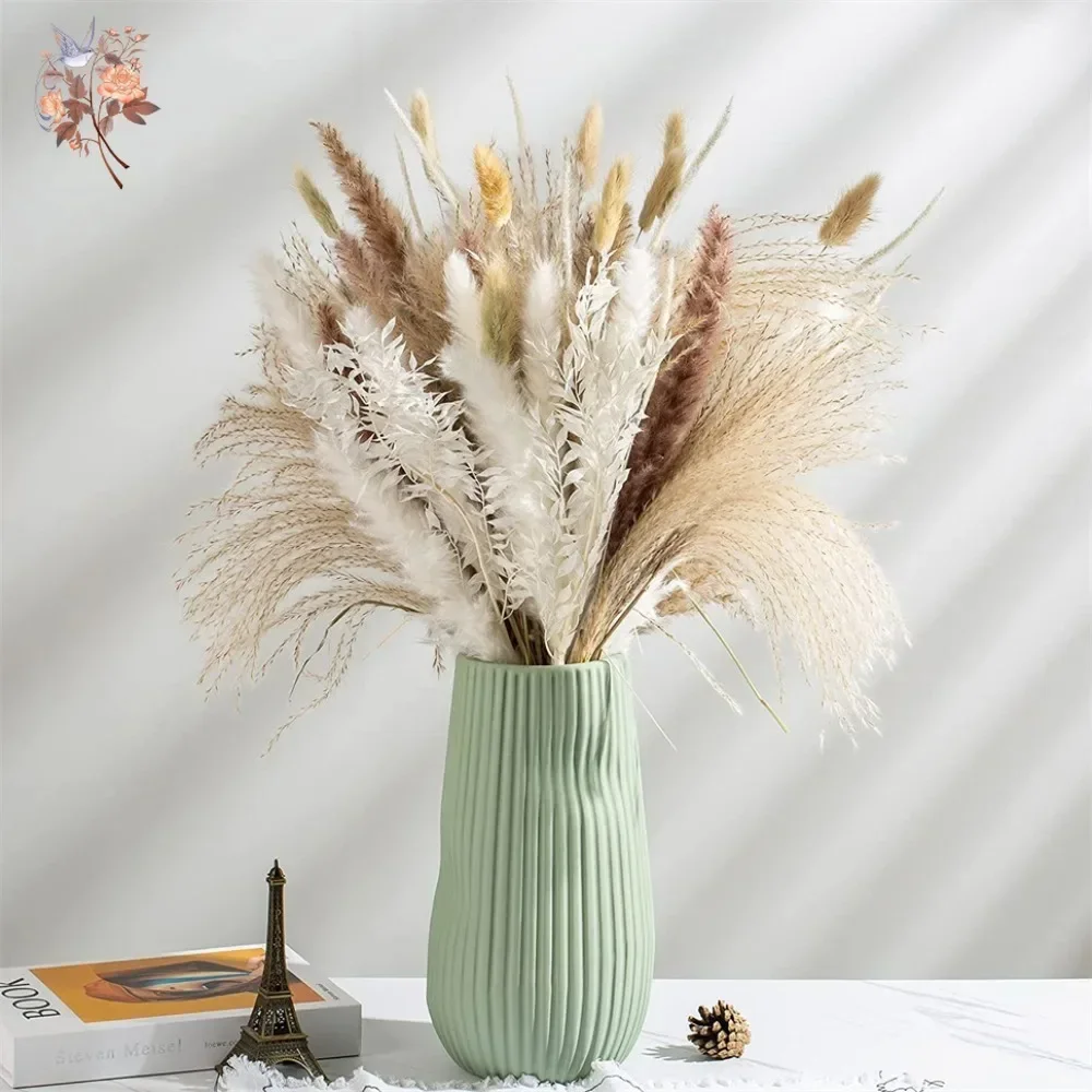 88pcs Natural Fluffy Dried Pam - огляд і ціна Pampas Grass Decor