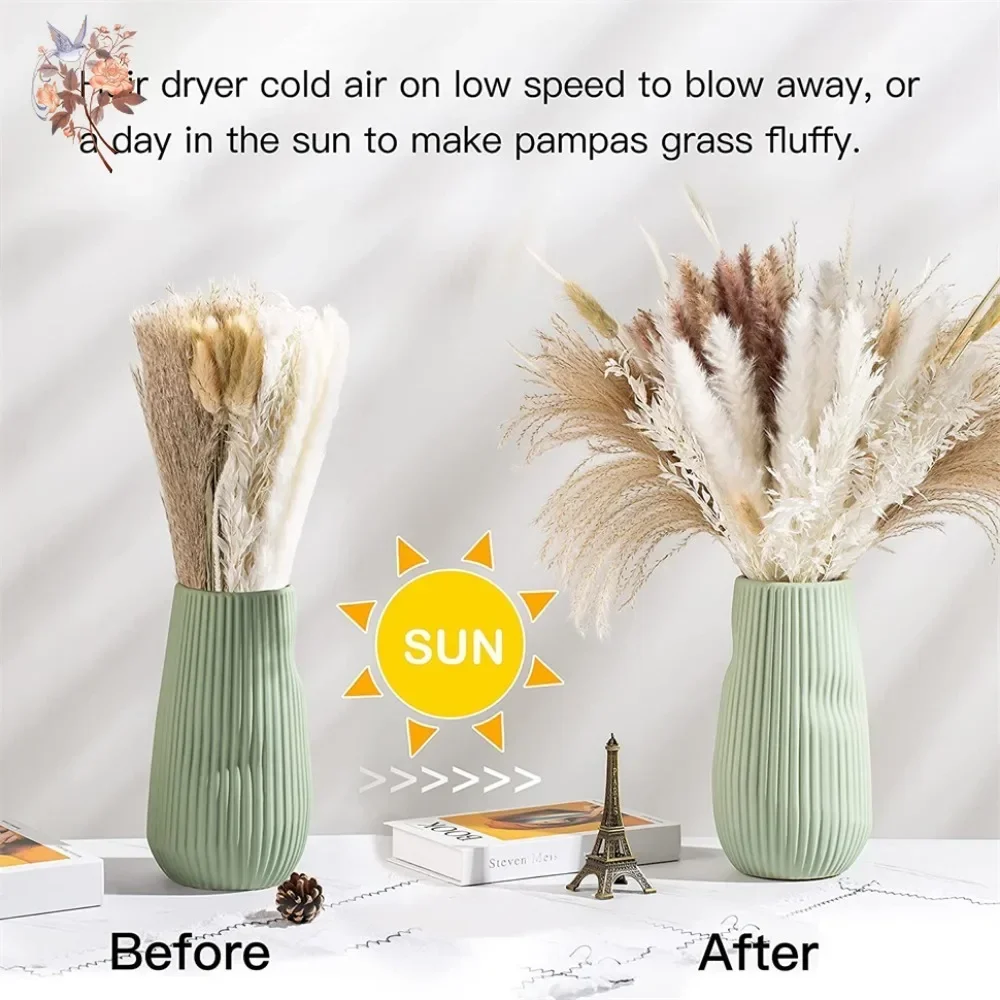88pcs Natural Fluffy Dried Pam - огляд і ціна Pampas Grass Decor