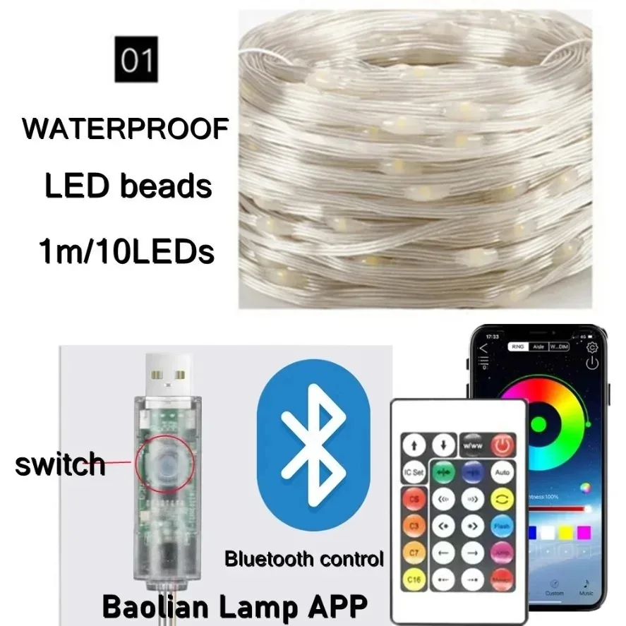 5-20m WS2812B RGB LED Fairy St - огляд і ціна Home Decor Free App