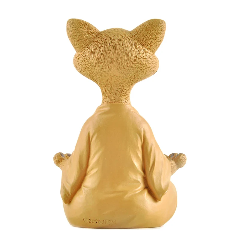 Meditation Cat Sculpture Garde - огляд і ціна Home Decor Za