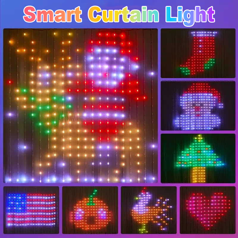 1/2PCS 400LEDs Smart Curtain L - огляд і ціна Home Decor Free App