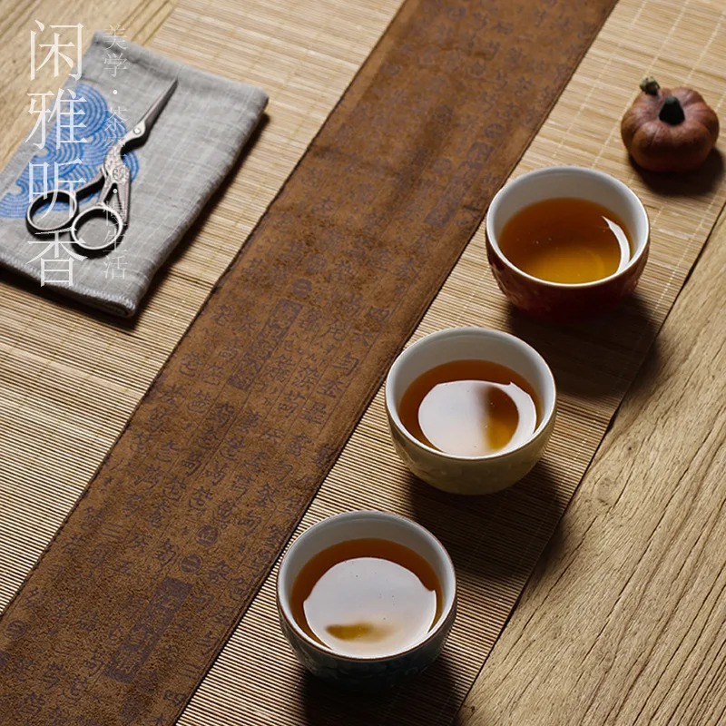 Fabric Bamboo Tea Mat Linen Ze - огляд і ціна Linen Table Runner