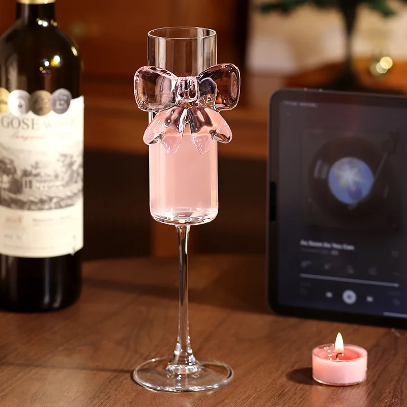 Wedding Bow Y2K Wine Glasses C - огляд і ціна Home Decor Y2K