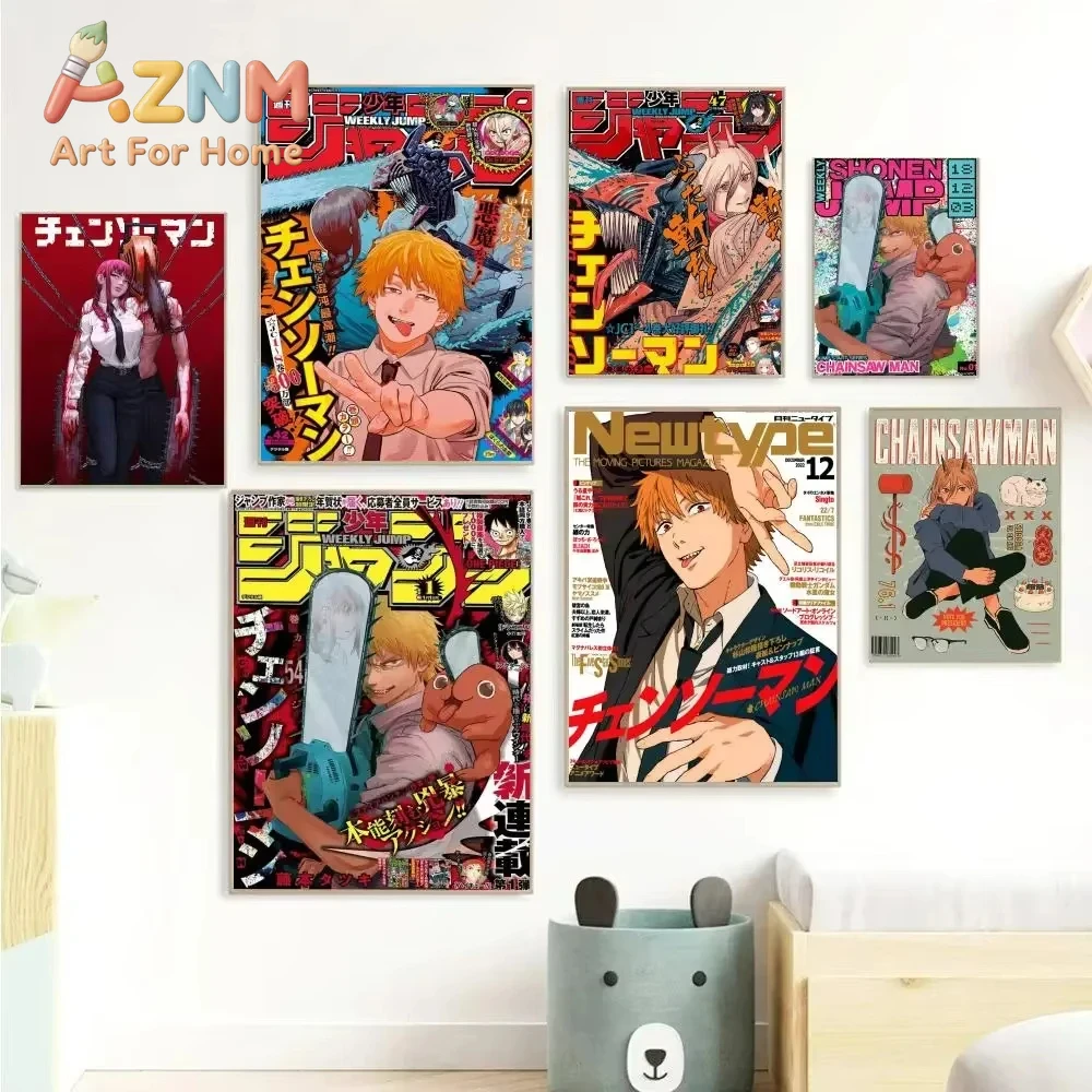 AZNM Chainsaw Man Anime Canvas - огляд і ціна Home Decor Magazine
