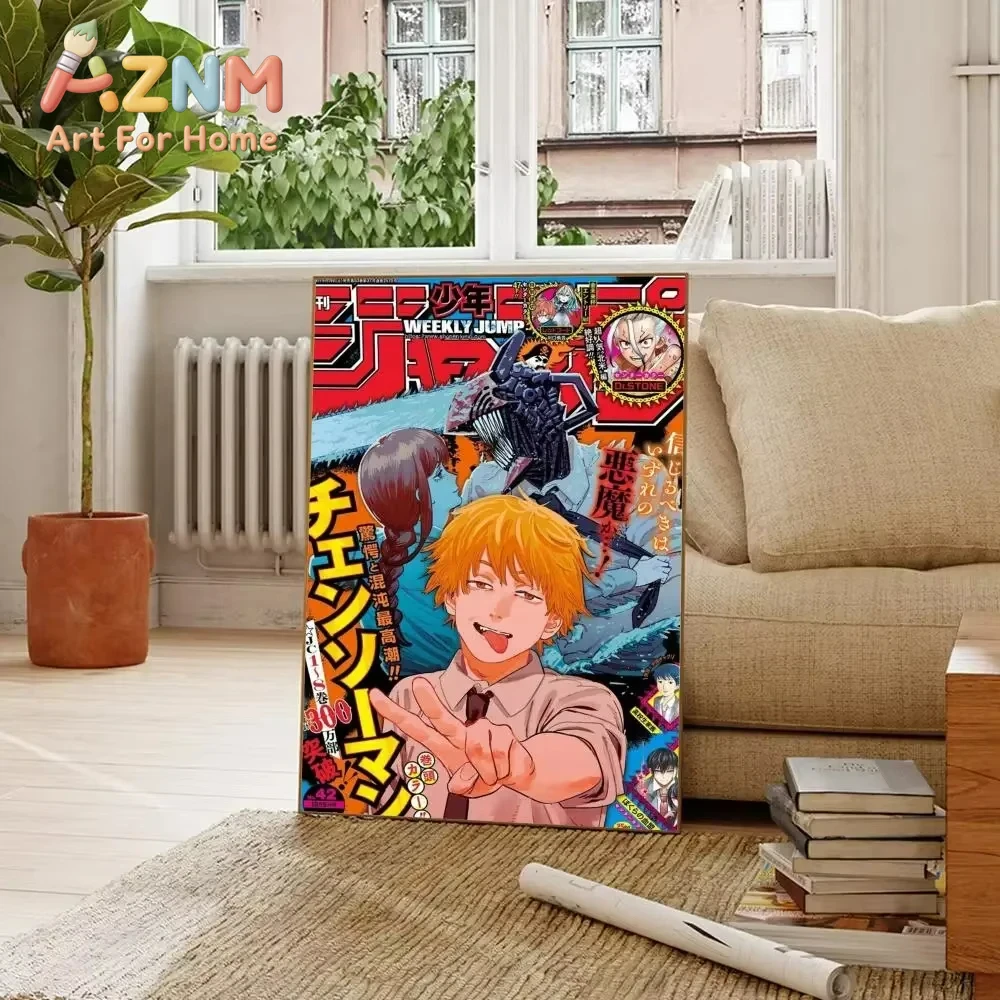 AZNM Chainsaw Man Anime Canvas - огляд і ціна Home Decor Magazine