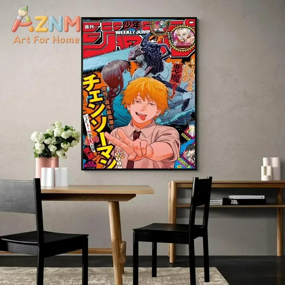 AZNM Chainsaw Man Anime Canvas - огляд і ціна Home Decor Magazine