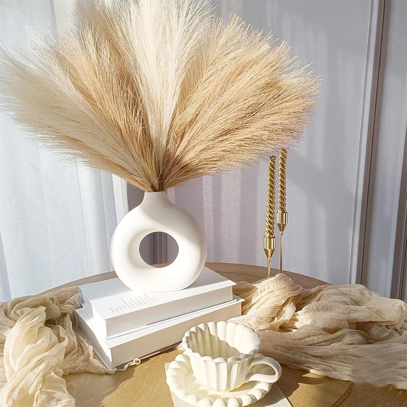 5/10Pcs 55CM Artificial Pampas - огляд і ціна Pampas Grass Decor