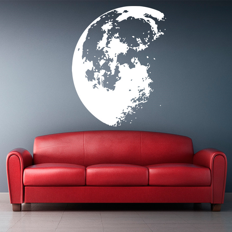 Outer Space Moon Wall Sticker  - огляд і ціна Home Decor Y2K
