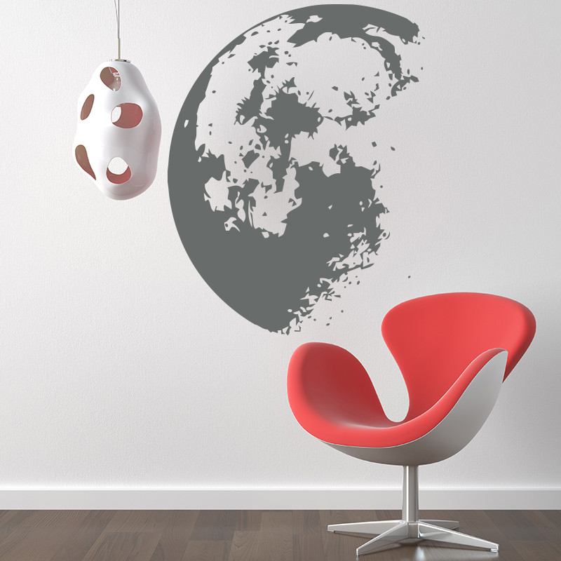 Outer Space Moon Wall Sticker  - огляд і ціна Home Decor Y2K