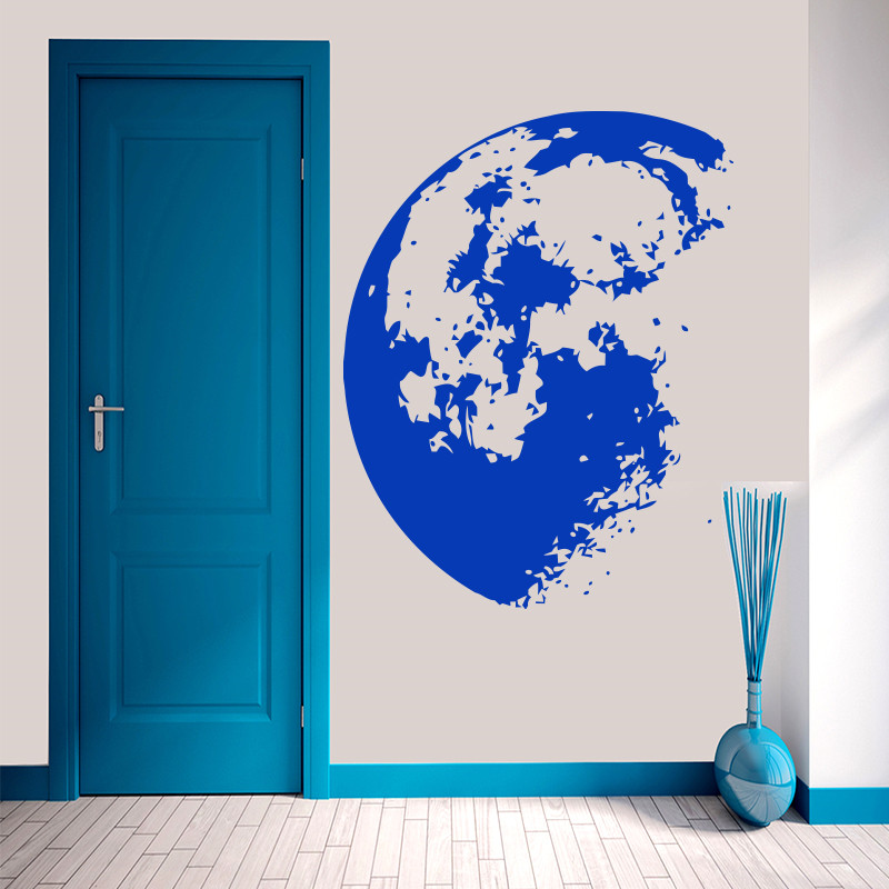 Outer Space Moon Wall Sticker  - огляд і ціна Home Decor Y2K