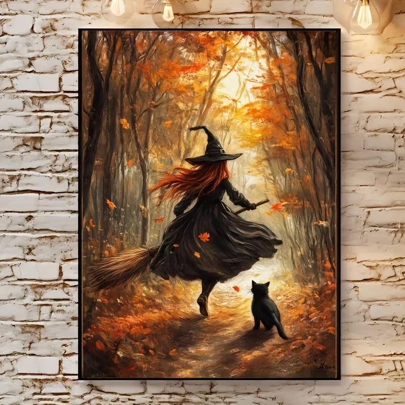 Retro Alloween Autumn Witch On - огляд і ціна Home Decor Theme