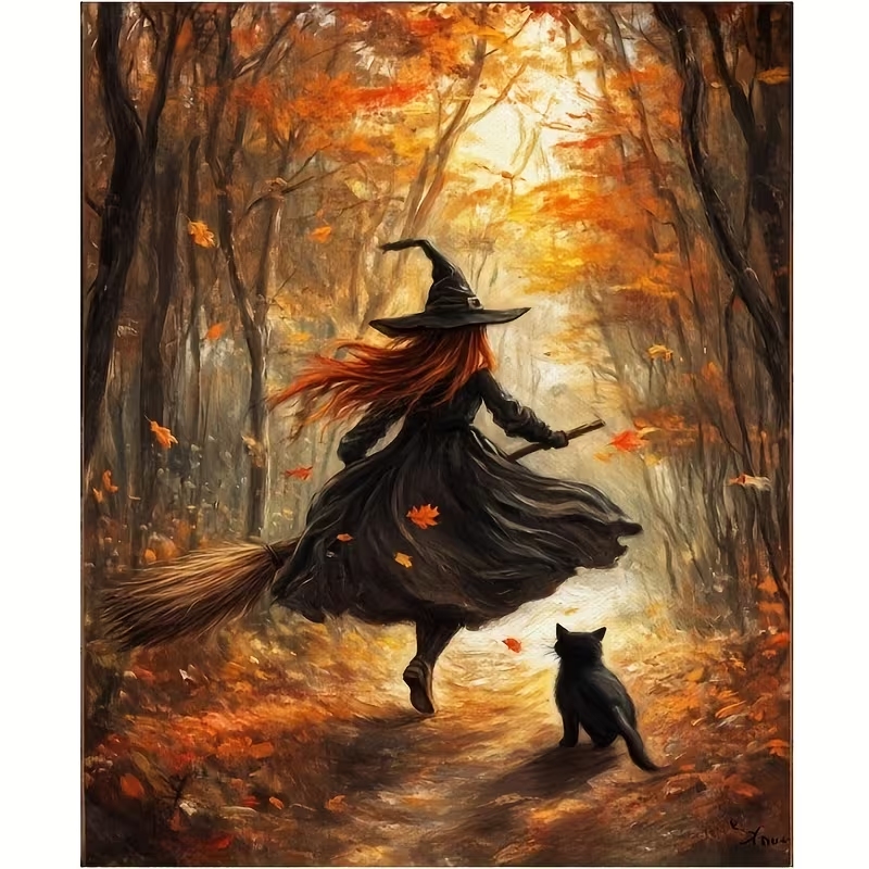 Retro Alloween Autumn Witch On - огляд і ціна Home Decor Theme