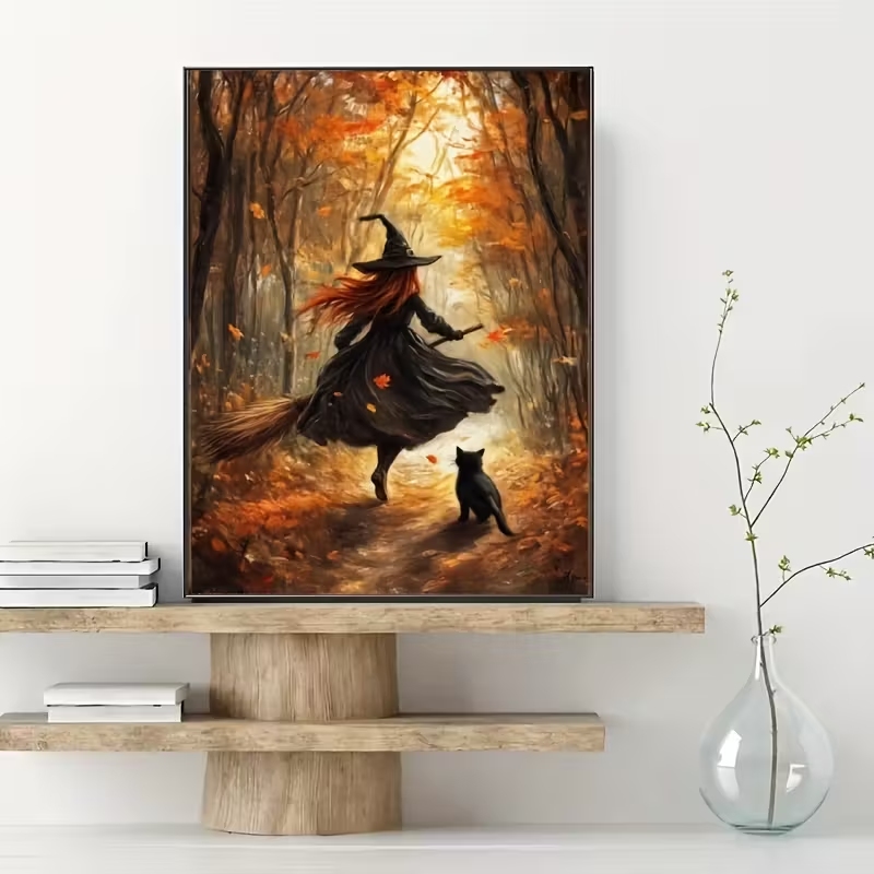 Retro Alloween Autumn Witch On - огляд і ціна Home Decor Theme