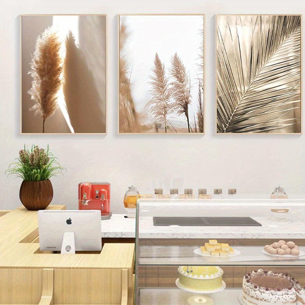 2D Flat 3pcs Unframed Set Prem - огляд і ціна Pampas Grass Decor