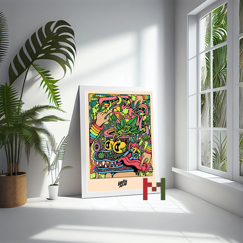 Killer Acid Art Decor Canvas P - огляд і ціна Home Decor Za