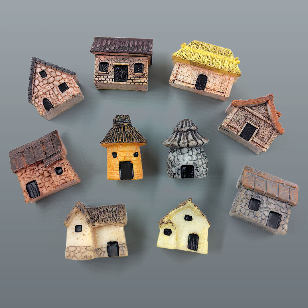 Mini Small House Figurine Resi - огляд і ціна Home Decor Za
