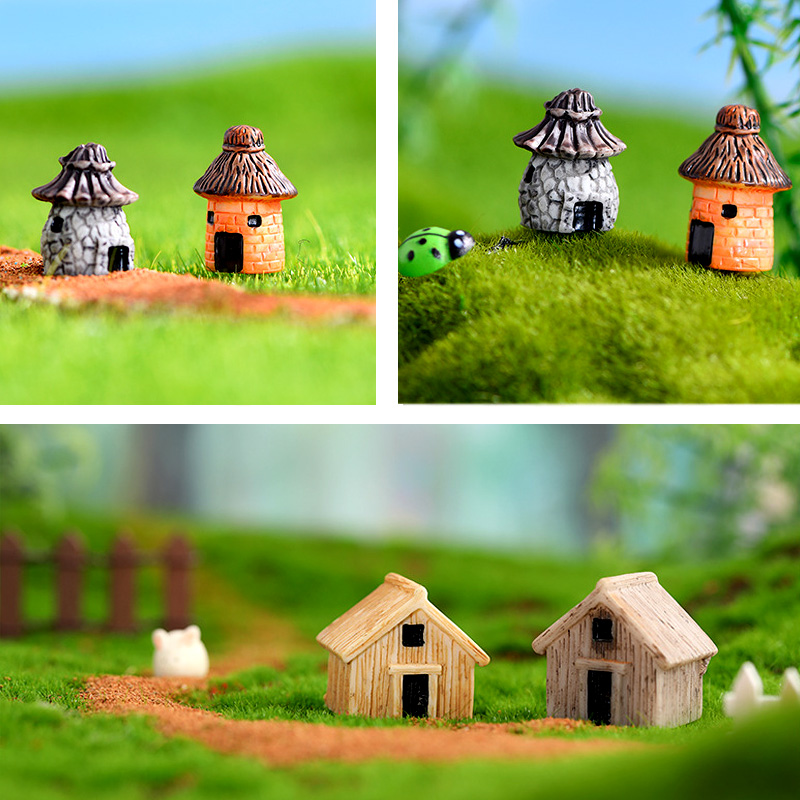 Mini Small House Figurine Resi - огляд і ціна Home Decor Za