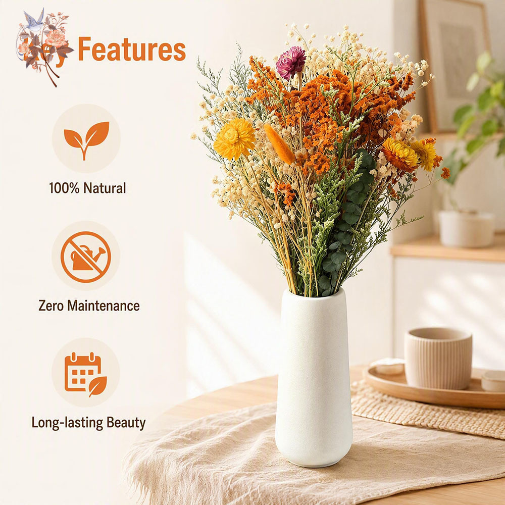 Autumn Dried Flowers Bouquet N - огляд і ціна Pampas Grass Decor
