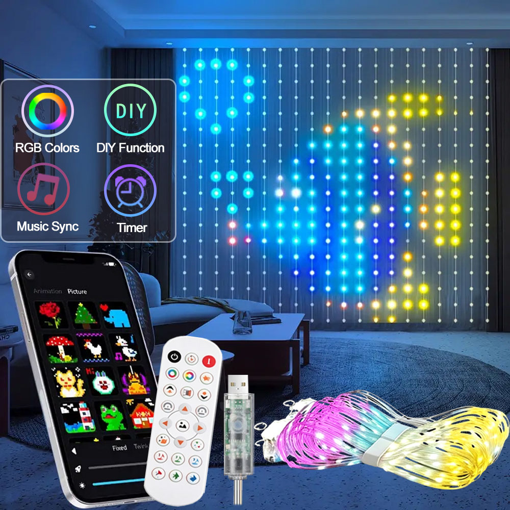 Smart LED Curtain Light APP Co - огляд і ціна Home Decor Free App