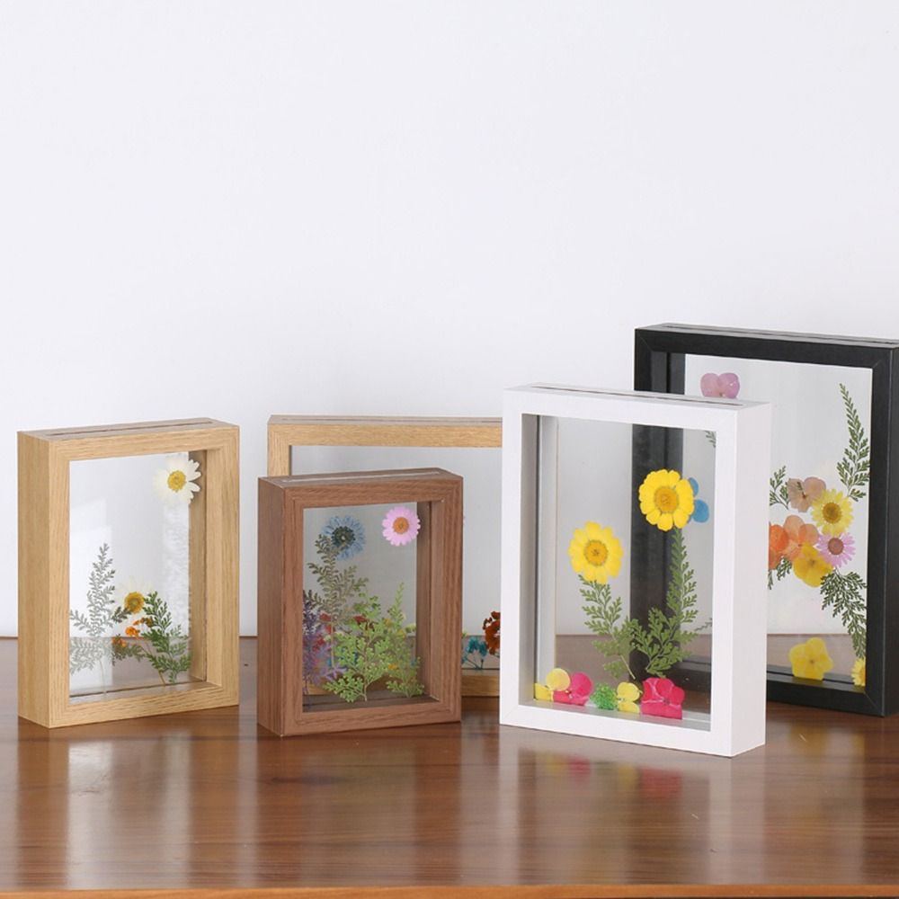 Wooden Glass Leaf Specimen Fra - огляд і ціна Bamboo Photo Frame