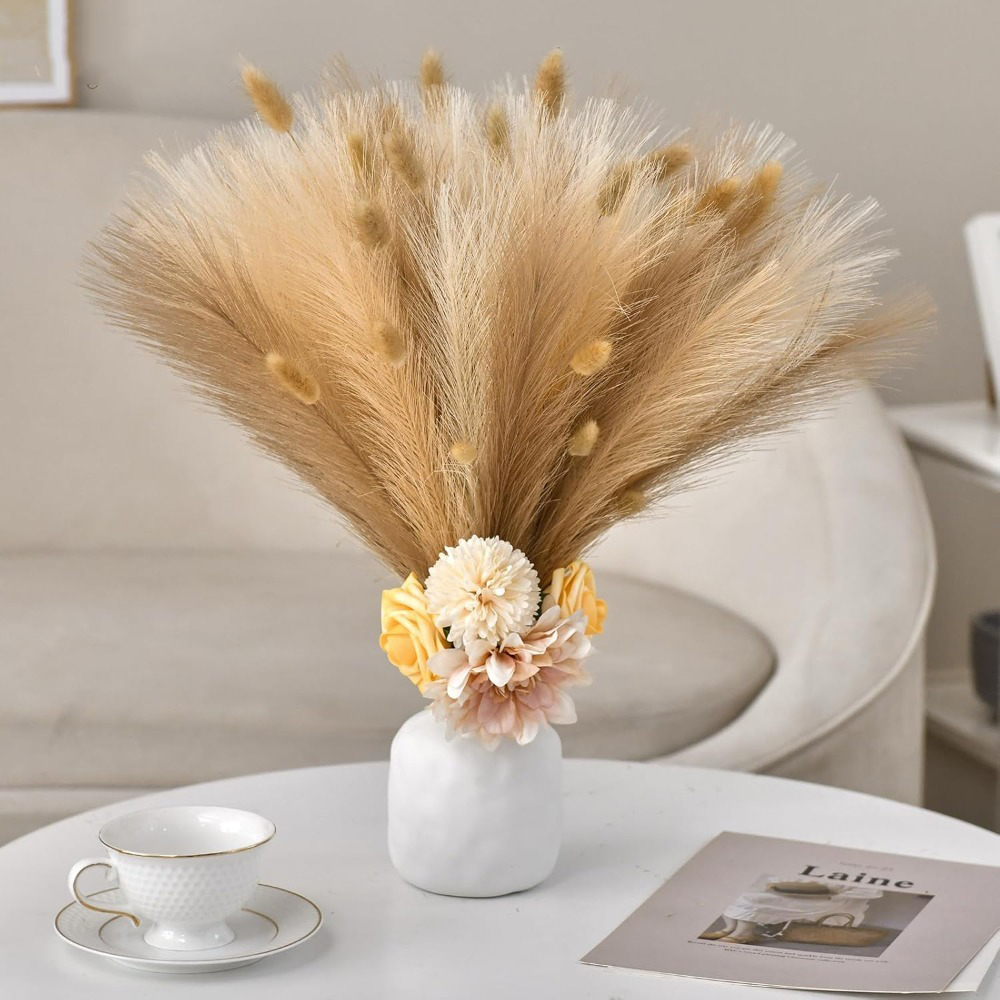 15Pcs Pampas Grass Realistic A - огляд і ціна Pampas Grass Decor