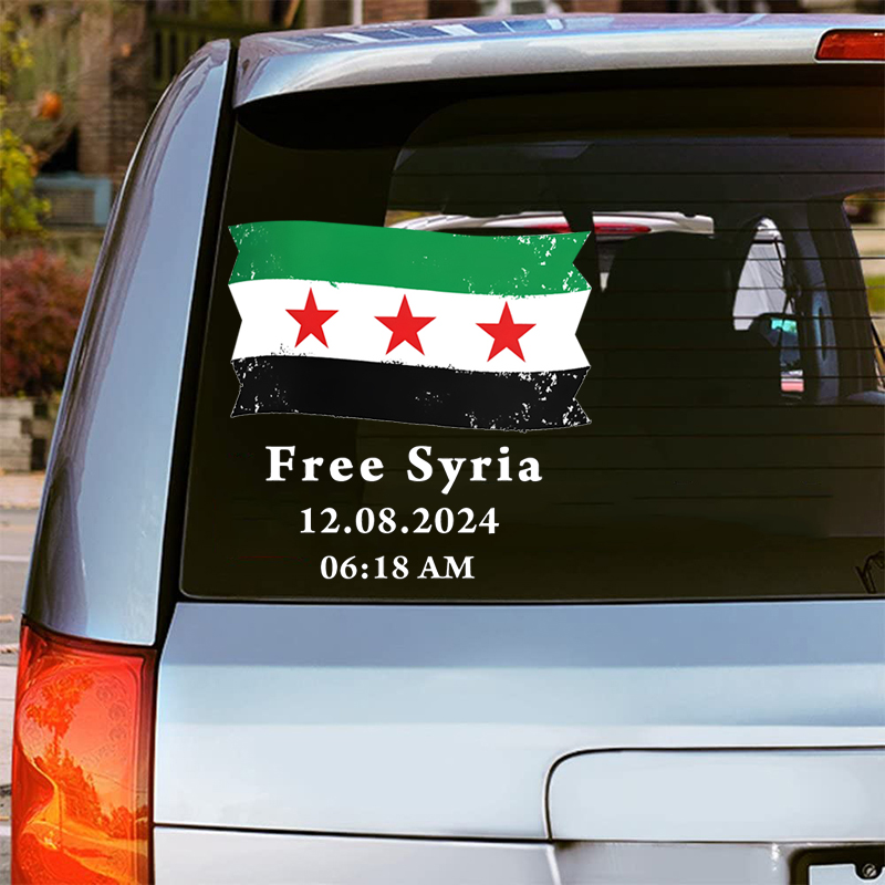 Syria Flag with Text Free Syri - огляд і ціна Home Decor Indonesia