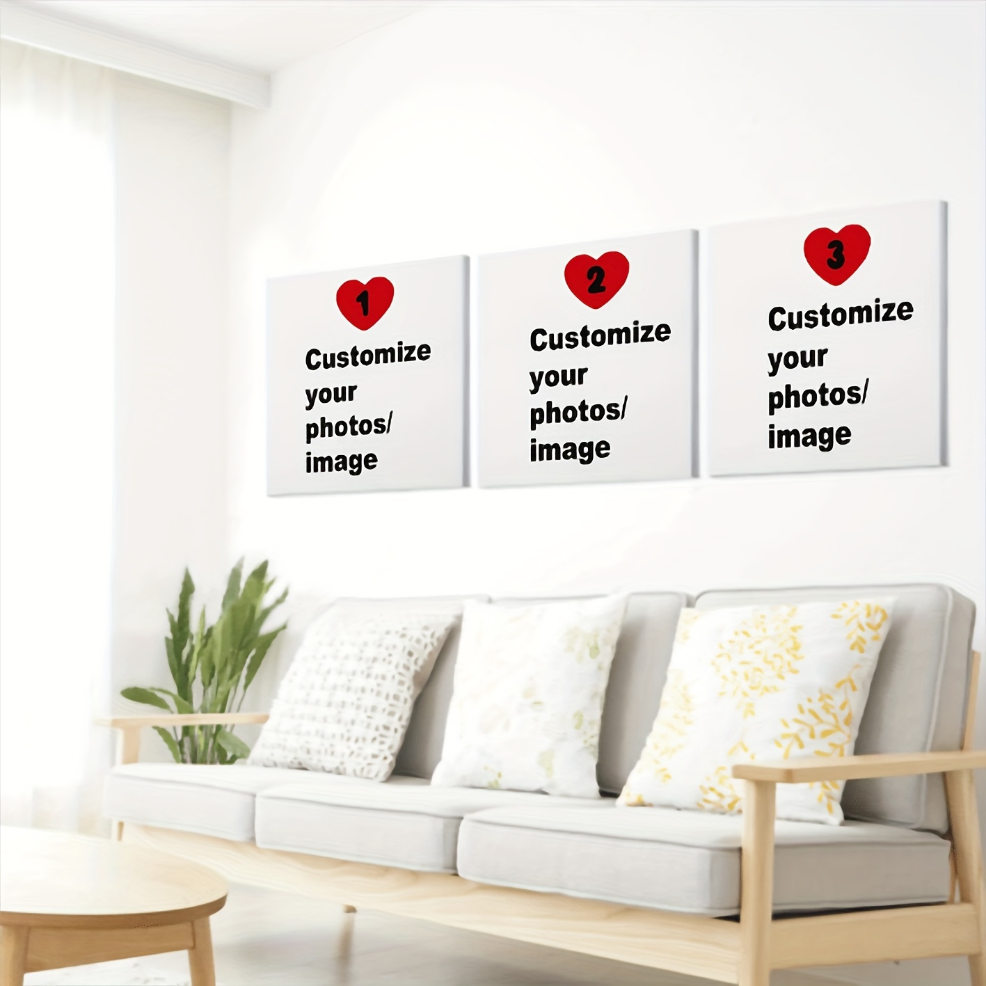 3pcs/set Custom Square Canvas  - огляд і ціна Home Decor Theme