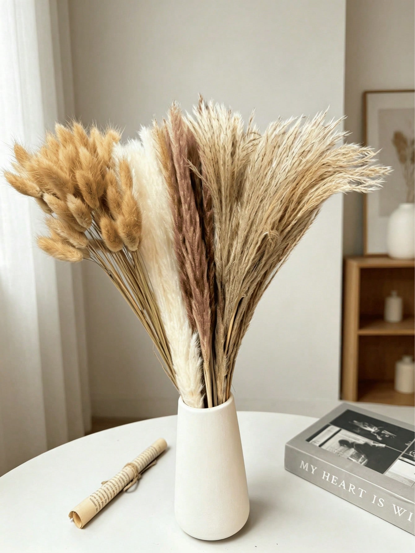 10/20/30pcs White Artificial P - огляд і ціна Pampas Grass Decor