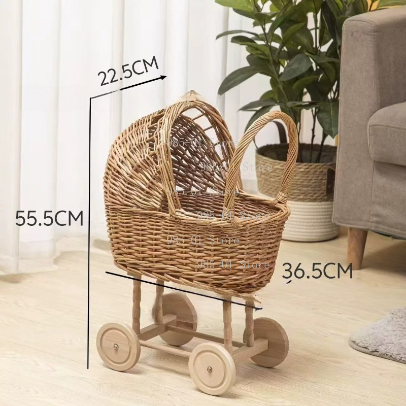 Handwoven Wicker Bassinet Stro - огляд і ціна Rattan Plant Basket