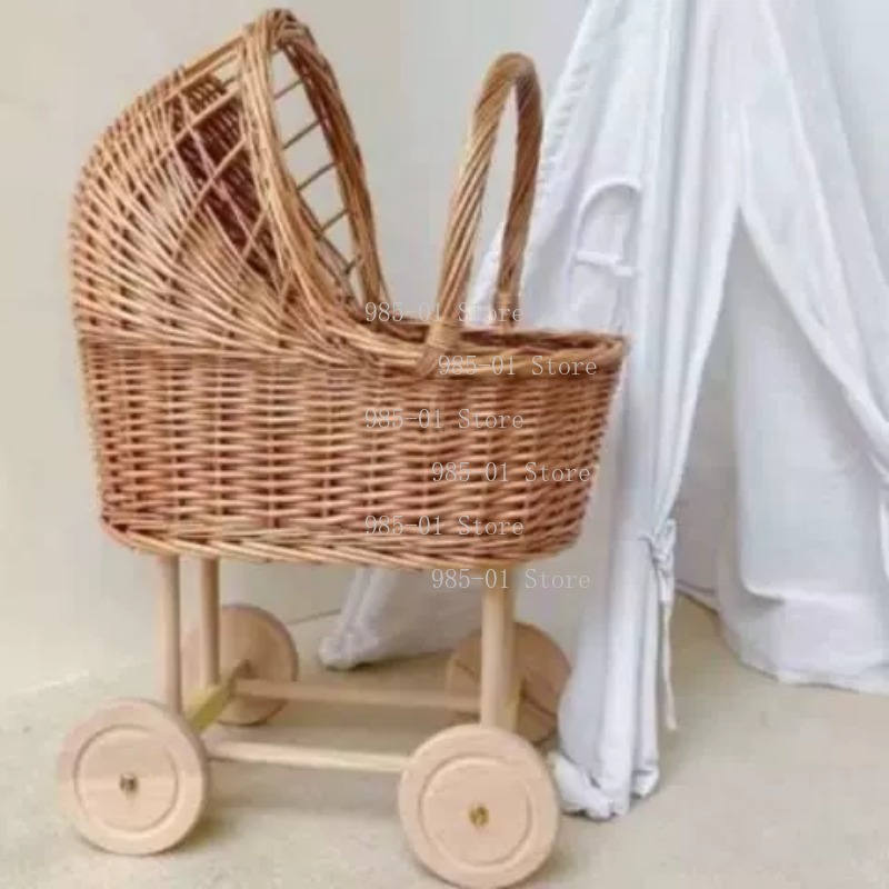 Handwoven Wicker Bassinet Stro - огляд і ціна Rattan Plant Basket