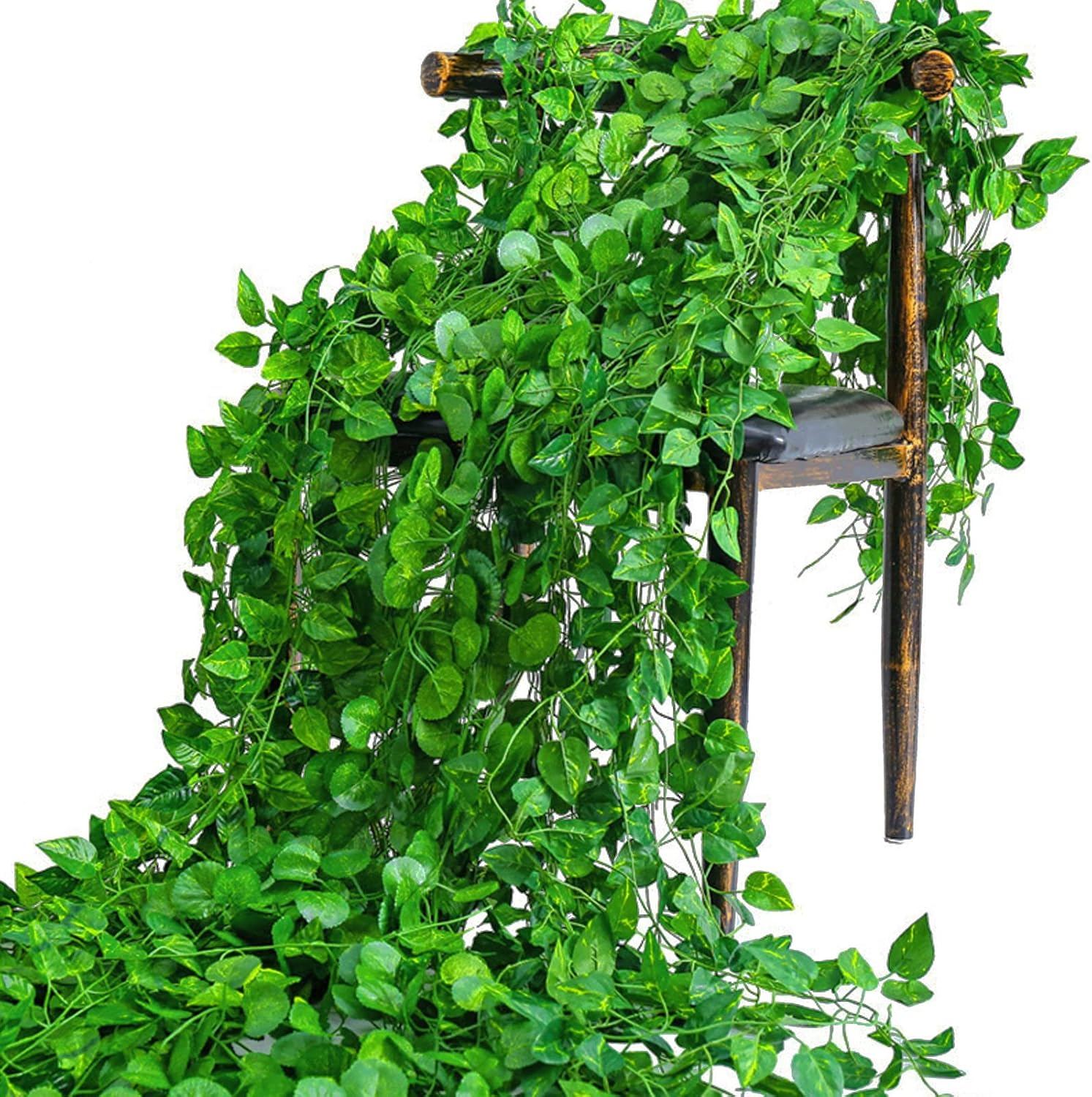 Artificial Green Ivy Leaf Ratt - огляд і ціна Rattan Plant Basket