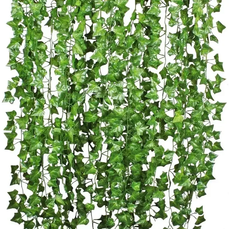 Artificial Green Ivy Leaf Ratt - огляд і ціна Rattan Plant Basket