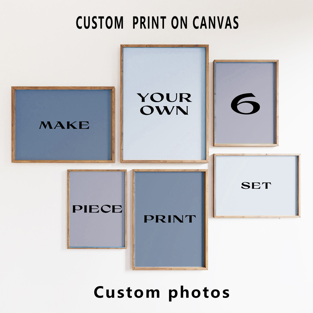 6pcs/set Custom Canvas Prints  - огляд і ціна Home Decor Theme