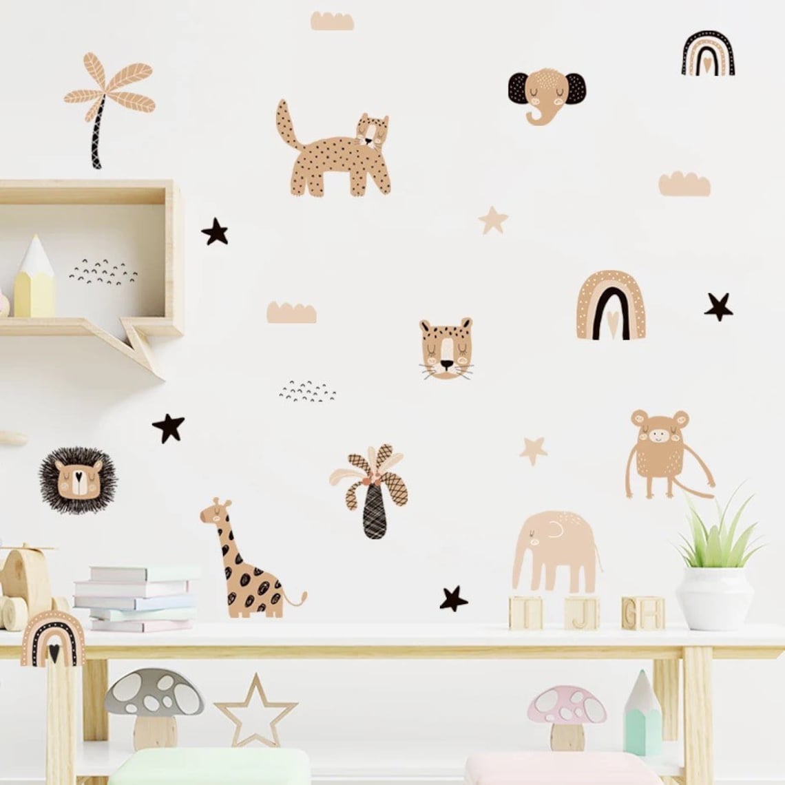 Boho Cartoon Rainbows Star Cut - огляд і ціна Home Decor Y2K