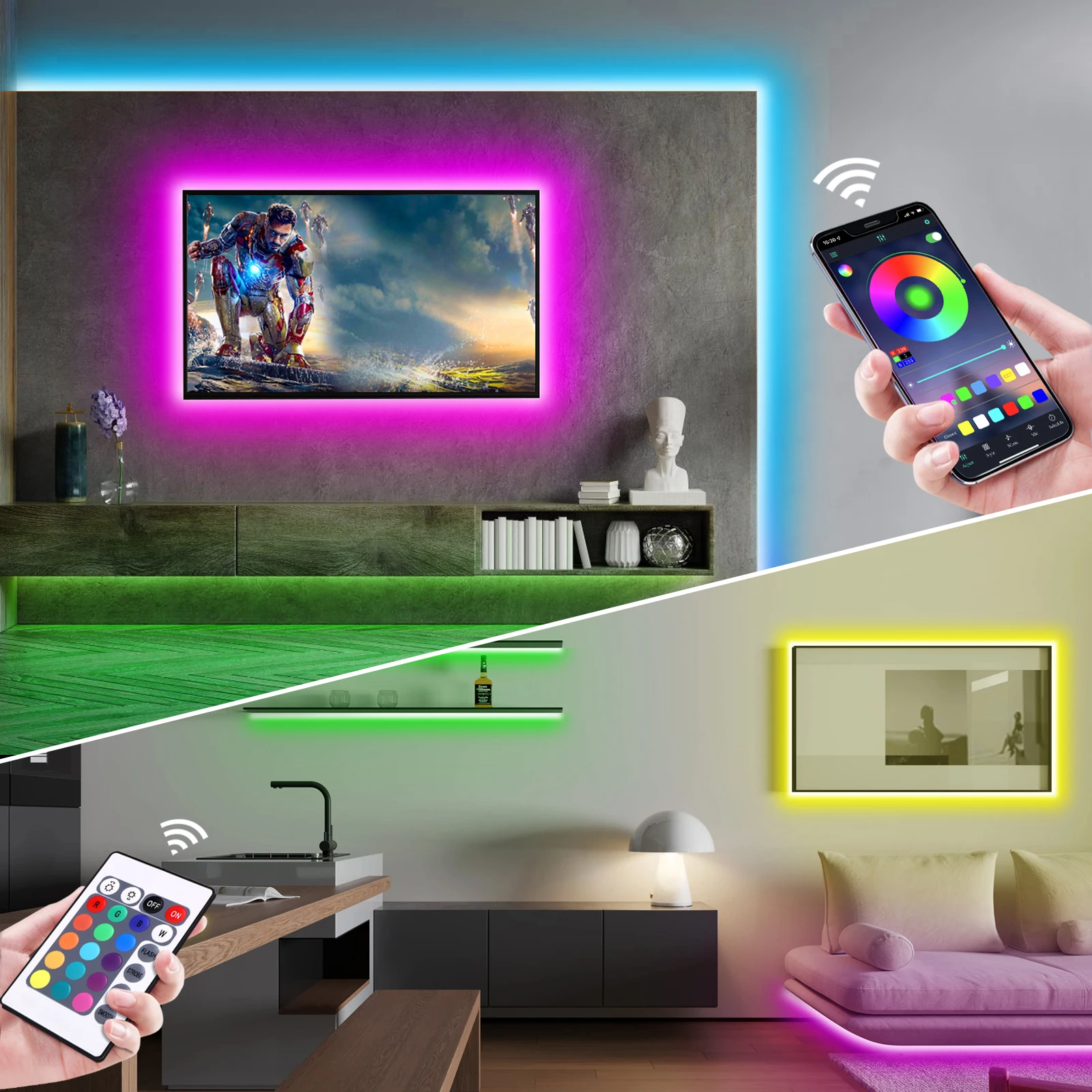 1-5m RGB LED Neon Strip Light  - огляд і ціна Home Decor Free App