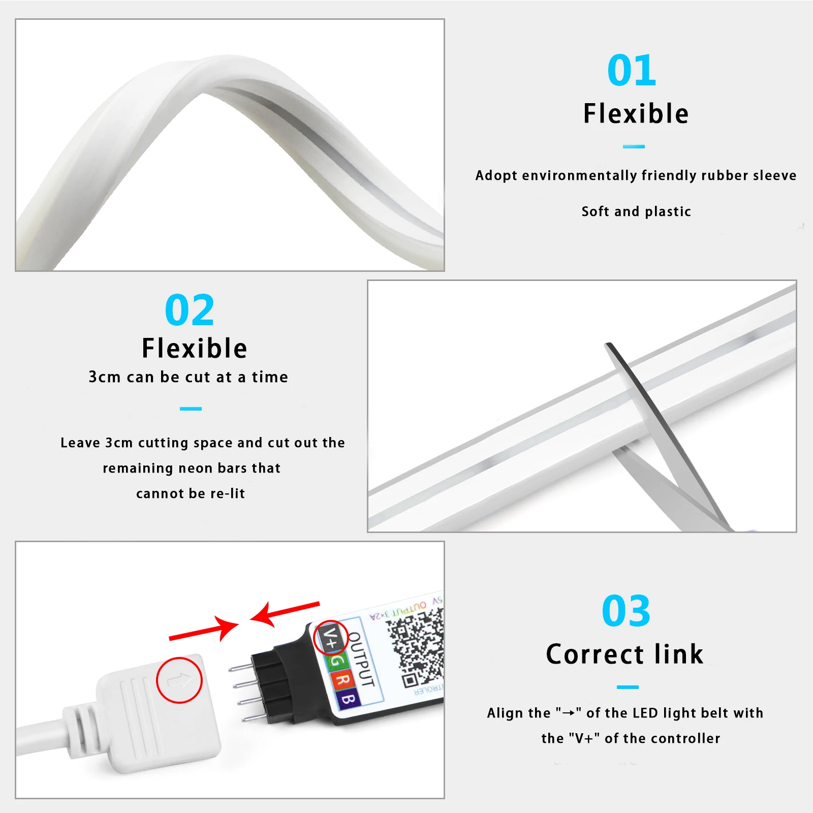 1-5m RGB LED Neon Strip Light  - огляд і ціна Home Decor Free App