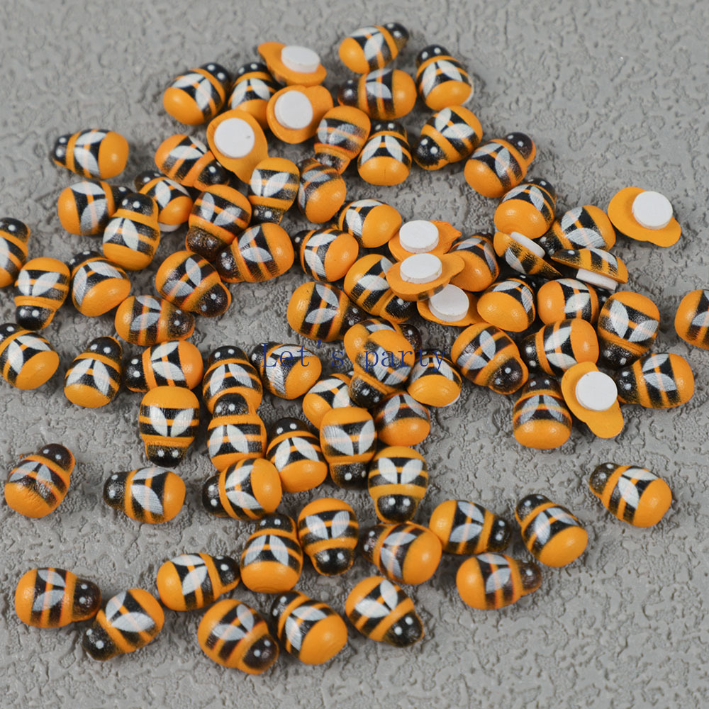 100Pcs Mini Wooden Bee Ladybug - огляд і ціна Home Decor Za